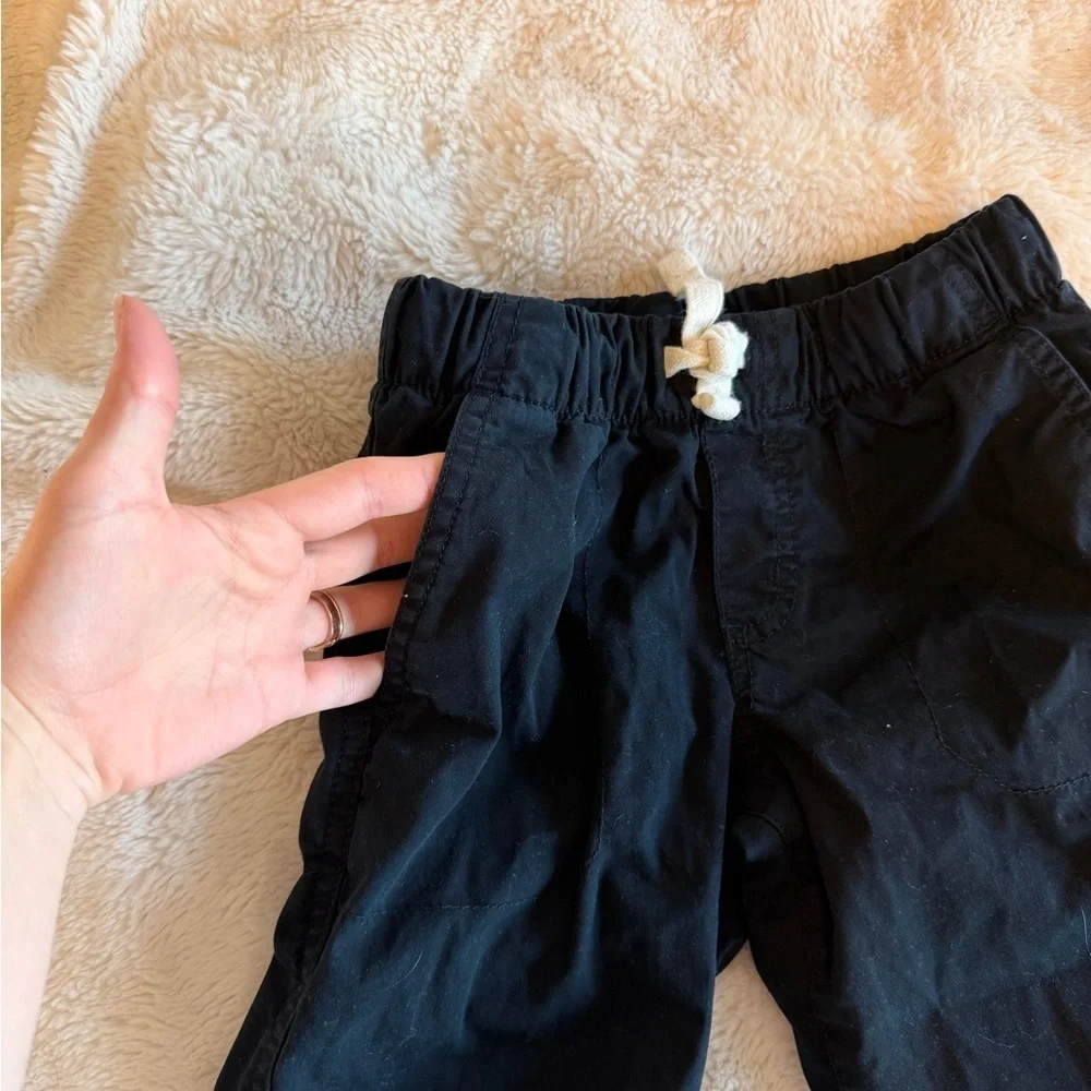 Cat & Jack Black Elastic Waist Kids Pants